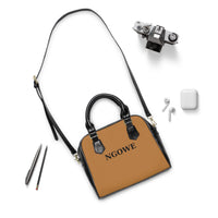 NGOWE Trendy Shoulder Handbag with Gold Embroidery - Chic Everyday Tote for Style Lovers