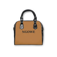 NGOWE Trendy Shoulder Handbag with Gold Embroidery - Chic Everyday Tote for Style Lovers