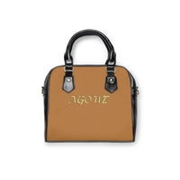 NGOWE Trendy Shoulder Handbag with Gold Embroidery - Chic Everyday Tote for Style Lovers
