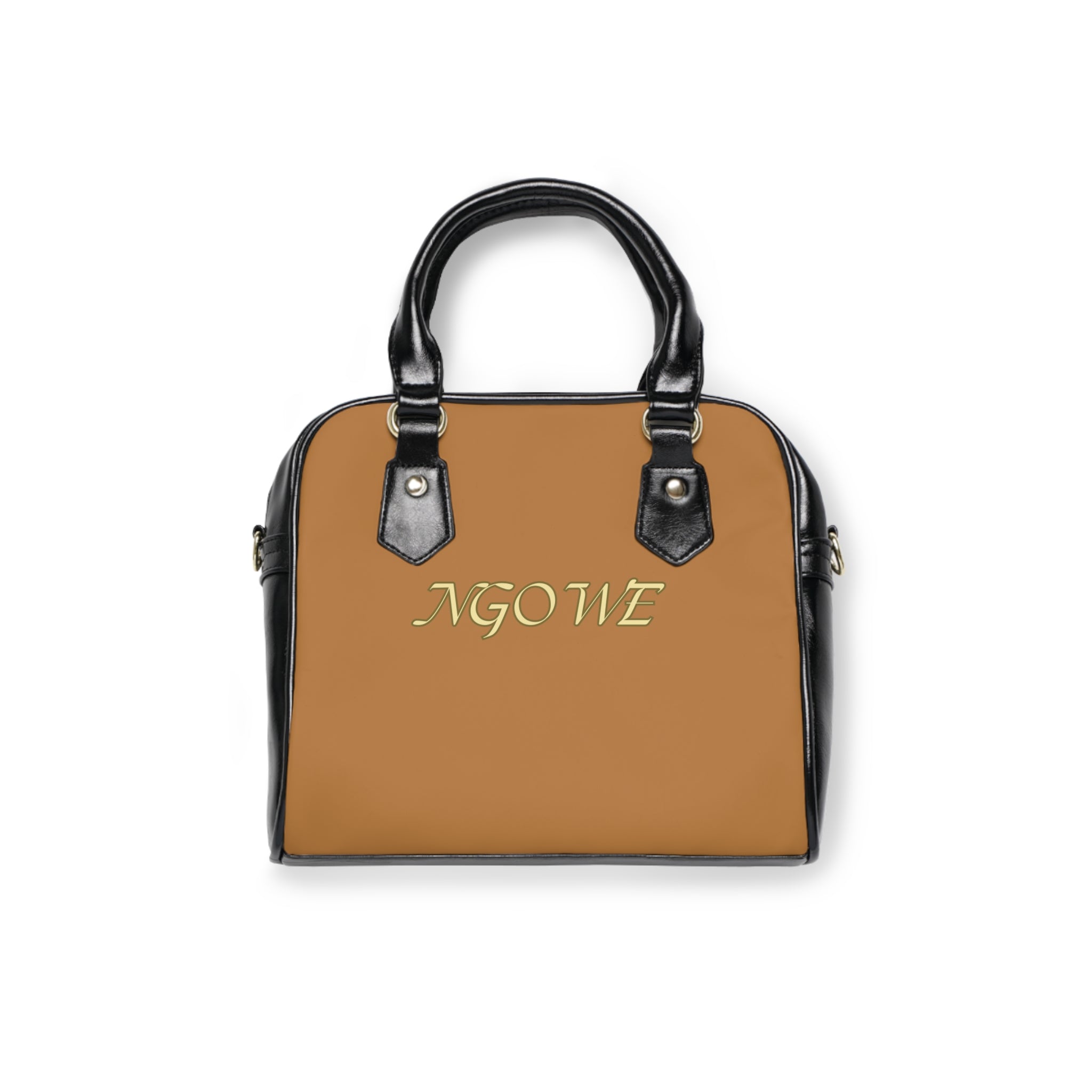 NGOWE Trendy Shoulder Handbag with Gold Embroidery - Chic Everyday Tote for Style Lovers